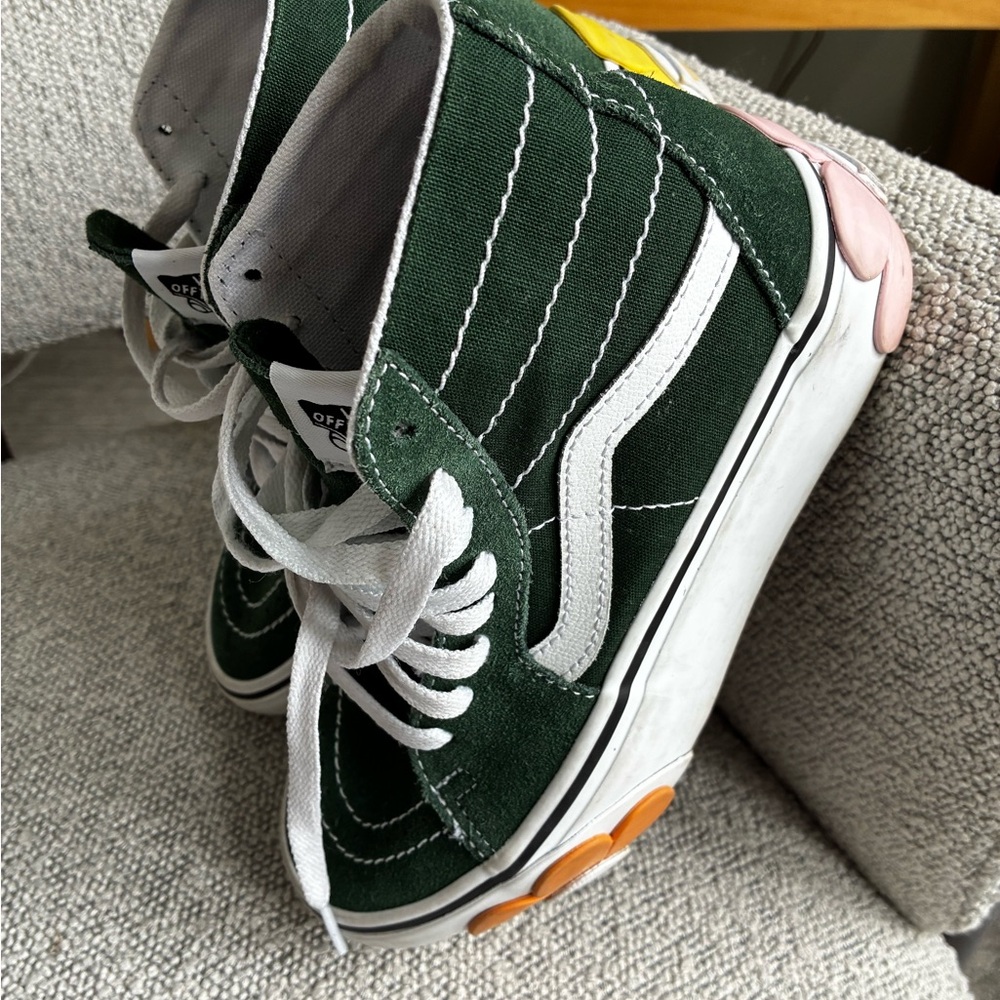 Vans Sk8-Hi Tapered Stackform OSF floral platform sneakers, size 5.5 - Picture 8 of 13